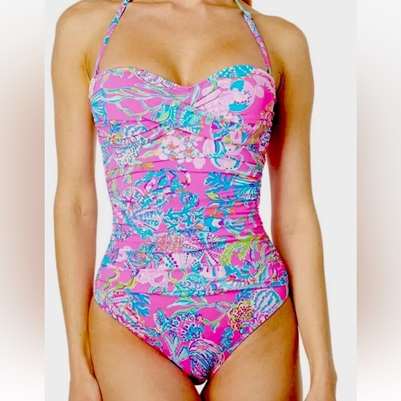 Lilly Pulitzer Flamenco- She'll Visit Me Something Good Swimsuit size 2